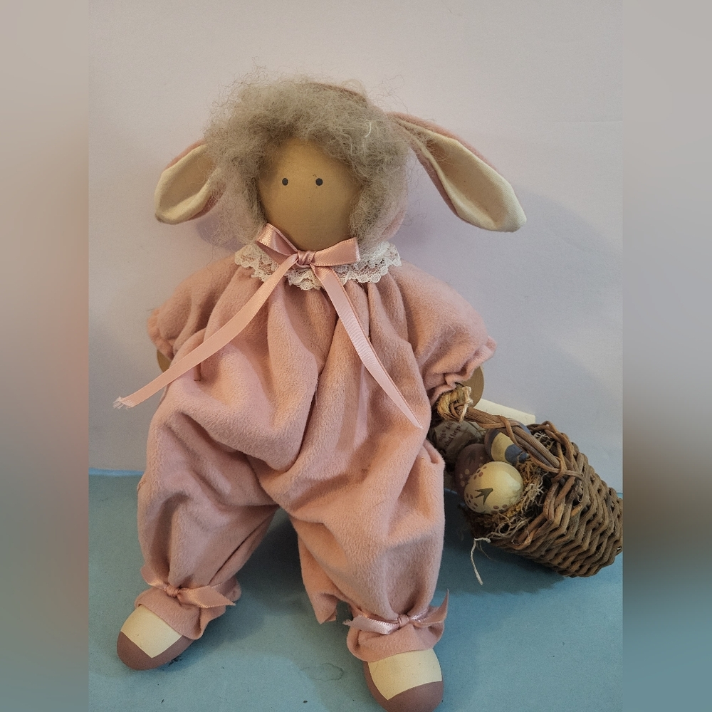 Vintage Lizzie High Wood Doll. " Amelia High" Shelf Sitter